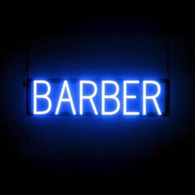 SpellBrite BARBER Sign | Neon Barber Sign Look, LED Light | 23.8'' x 6.3''