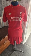 Liverpool FC New Balance Red Boy’s kit top/shorts - Season 15/16 Home - Size XLB