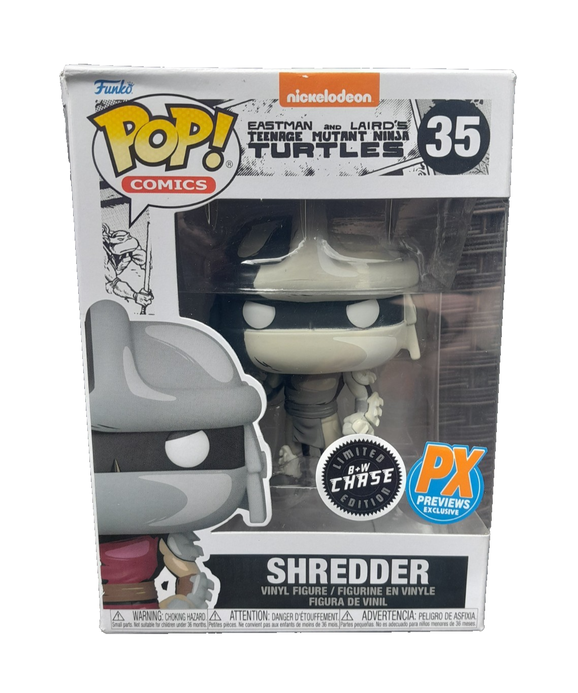 SLIGHT BOX DAMAGE - FUNKO POP! TEENAGE MUTANT NINJA TURTLES SHREDDER #35 CHASE