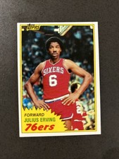 Price Drop - 1981-82 Topps Julius Dr J Erving 30 Nr Mint+ HOF Philadelphia 76ers