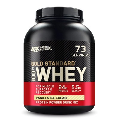 Optimum Nutrition Gold Standard 100% Whey Vanilla Ice Cream Powder Protein 5lb