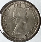 1958 CANADA British Columbia TOTEM POLE 80% SILVER DOLLAR