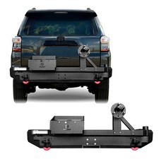 Vijay Fits 2015-2024 Toyota 4 Runner Rear Bumper With Spare Tire Rack Oil Drum