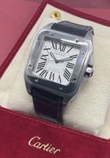 Cartier Santos 100 Automatic Steel. Model #2556, Larger 38mm Watch 3