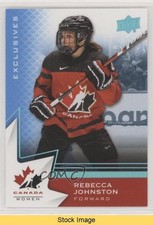 2020-21 Upper Deck Team Canada Juniors Women's WC Blue Rebecca Johnston READ 8tn