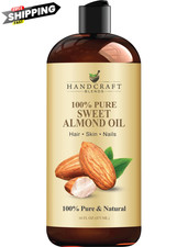 Handcraft Blends Sweet Almond Oil 100 Pure 16 Fl Oz Pack of 1 ,
