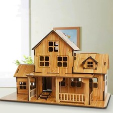 MPIUET Log Cabin Mini House 3D Wooden Puzzle Model Kit