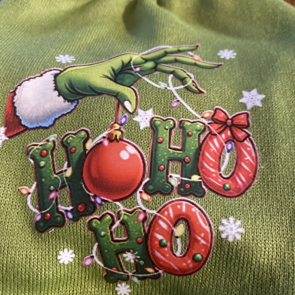 Dog Sweatshirt Christmas Pet Multicolored Green Size XXS New - Image 2 of 4