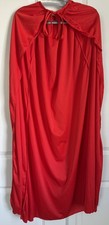 48" Adult Red Cape  HALLOWEEN COSPLAY SUPERHERO DEVIL VAMPIRE KING COSTUME CAPE