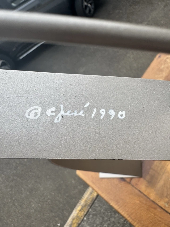 Rare Set C Jere Sculptures Steel Abstract 3D Memphis Style Guy Girl Revival 1990 - Image 2 of 3