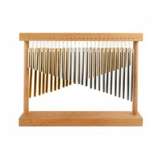 52 Tone Double Row Bar Chimes Sound Healing Wooden Frame Chime Instrument