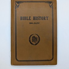 1934 Bible History Book Balslev Danish Lutheran Church Apostles Blair, Nebraska
