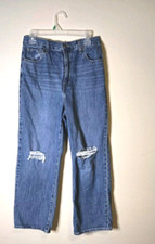 Levi's Strauss Womens Sz 29 Waist Jeans Blue Wide Leg Medium Denim Ladies