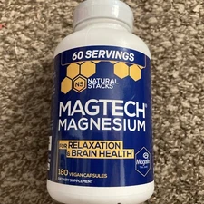 Natural Stacks MagTech Magnesium Complex, 180 caps Exp 11/2027