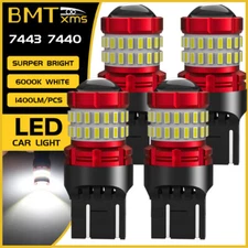 For Ram 1500 2500 3500 W/Projector 2013-2022 7443 LED Reverse Back Up Light 4pcs