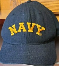NEW ERA NAVY MIDSHIPMEN Hat Cap Vintage USA MADE 90's Military Snapback Retro