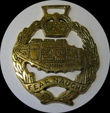 REGGIMENTO CARRI ARMATI Cavallo in ottone (N584)