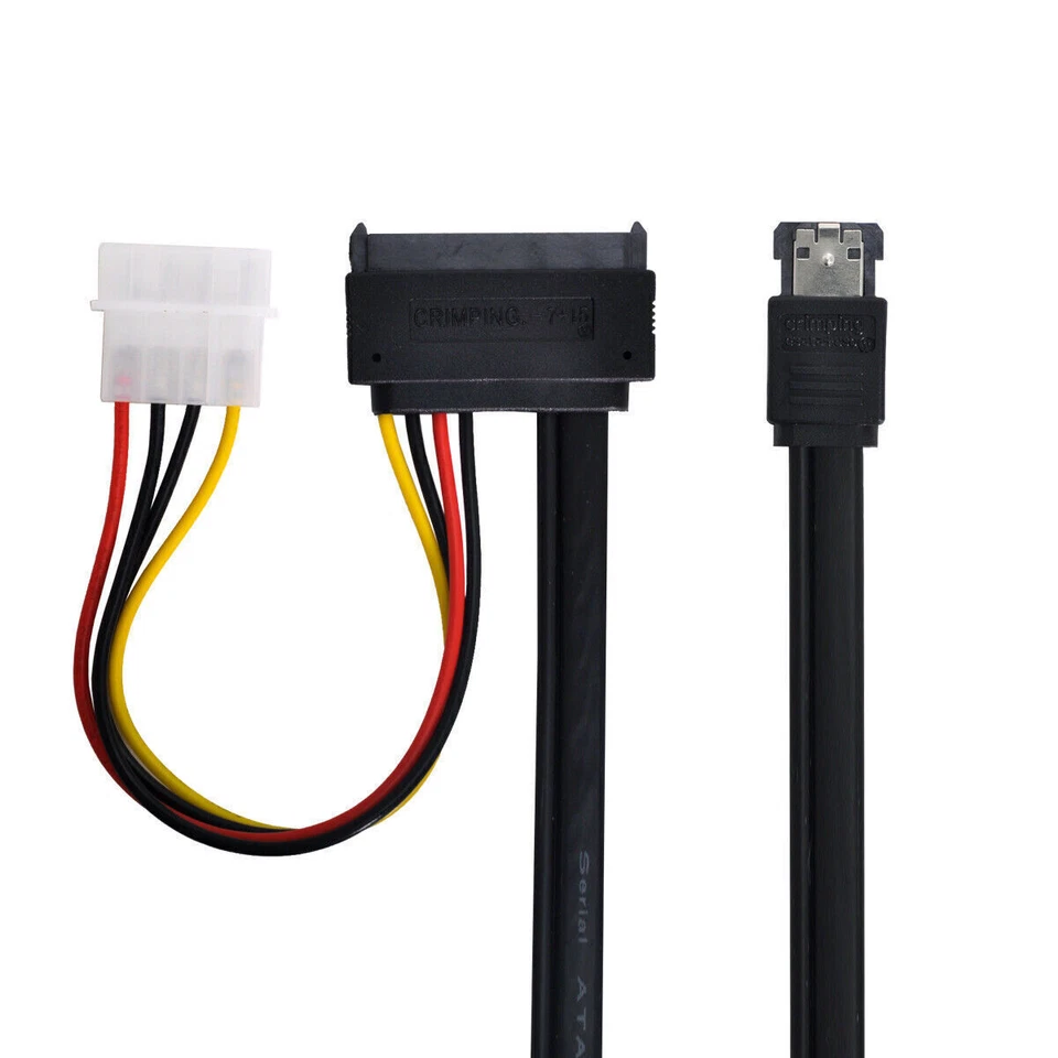 EsataP Power ESATA Combo to SATA 22pin IDE 5V 12V for 3.5" 2.5" Hard Disk Cable - Image 4 of 4