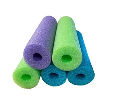 10-Piece Assorted Colors  Foam Pool Noodle for Party Therapy Crafts 9 Inch Long