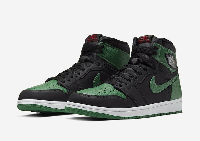 kids green jordan 1