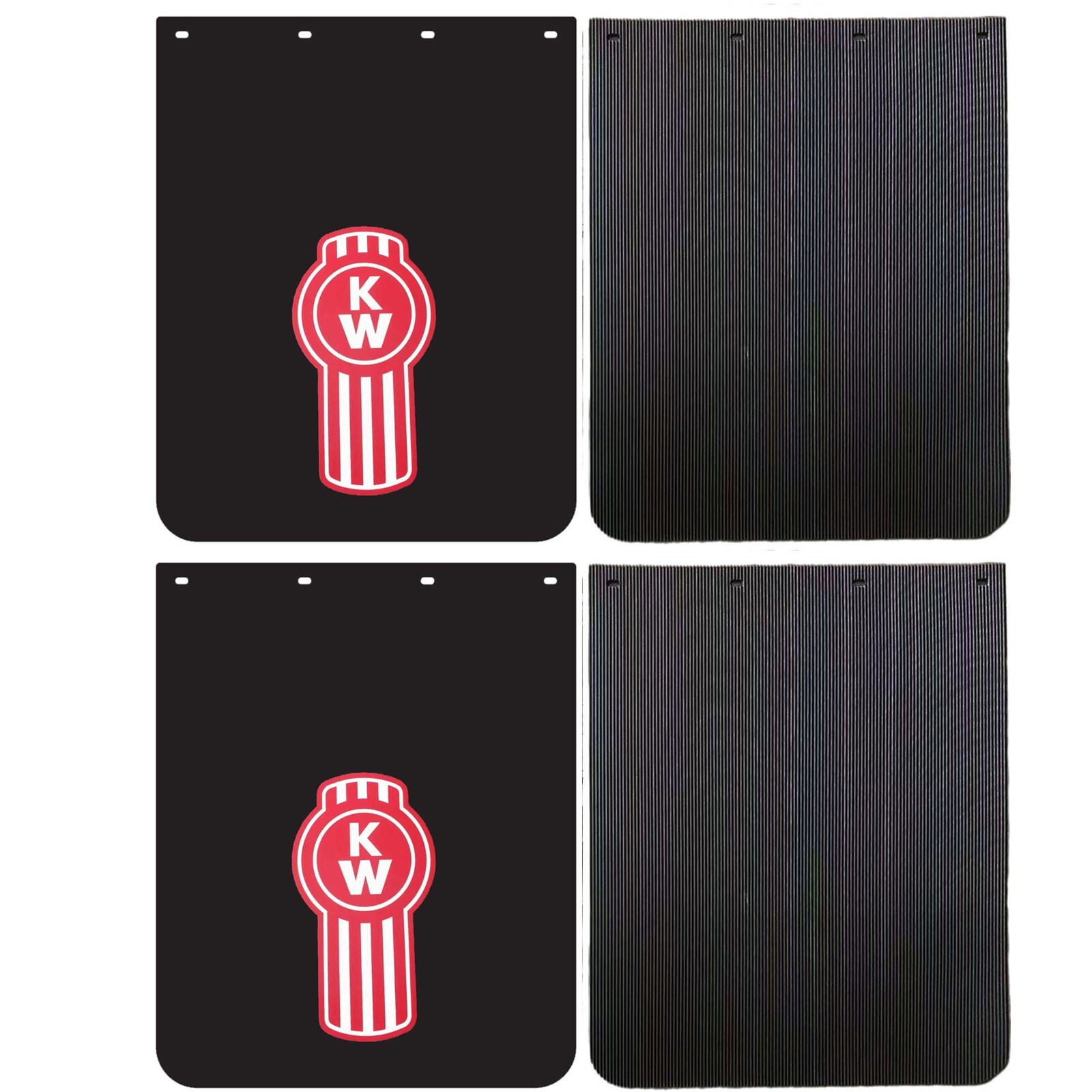 24x30 Black PVC Polymer Semi Truck Mud Flaps 2 Pairs