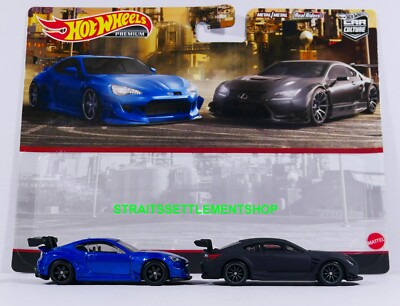 HOT WHEELS 2023 2 PACK PANDEM SUBARU BRZ & LEXUS RC F GT3 SET OF 2