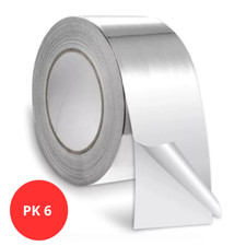 Professional Aluminum Foil Tape 3 inch x 150 feet for insulation ducts 6 PACK
