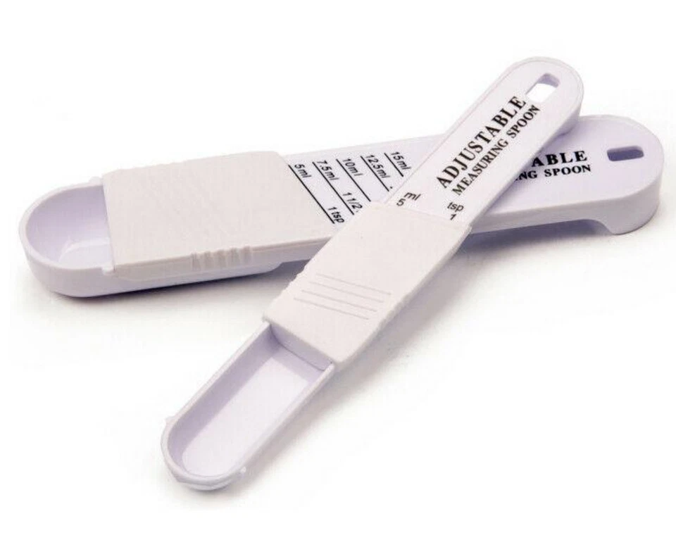 Adjustable Measuring Spoons Set Baking Sliding Scoop 1/8 Teaspoon 1 Tablespoon - Image 4 of 4