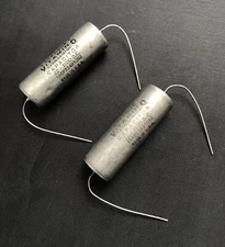 2 .22uF 1000v Sprague Axial Capacitors 196P Vitamin Q Tone Audio Amp oil PIO NOS