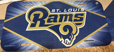 ST. LOUIS RAMS -------------PLASTIC LICENSE PLATE
