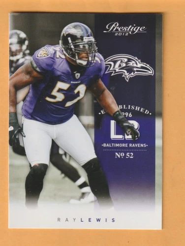 Ray Lewis Baltimore Ravens 2012 Prestige #13 Miami Hurricanes