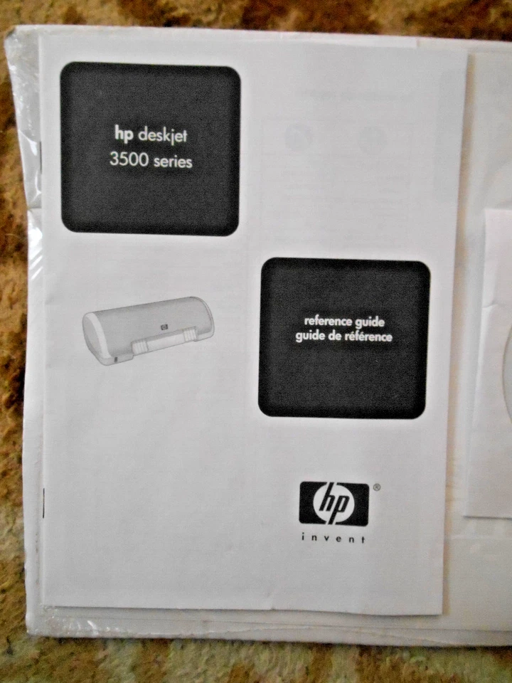 Brand NEW Never Used Ref. Guide Manual & CD for HP Deskjet 3500 Series Printer - Image 2 of 3