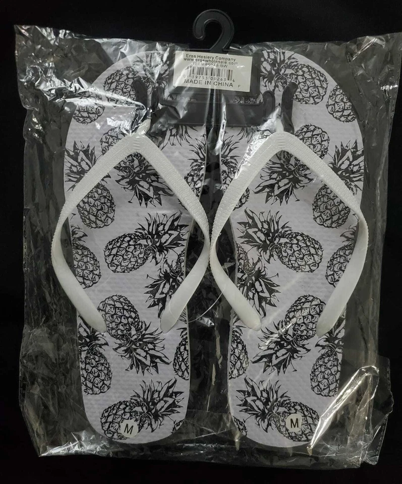 Chanclas para mujer - blancas y negras Foto 4 de 4