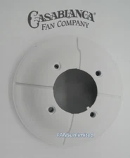 Hang Tru Textured Architectural White Mounting Canopy for Casablanca Ceiling Fan