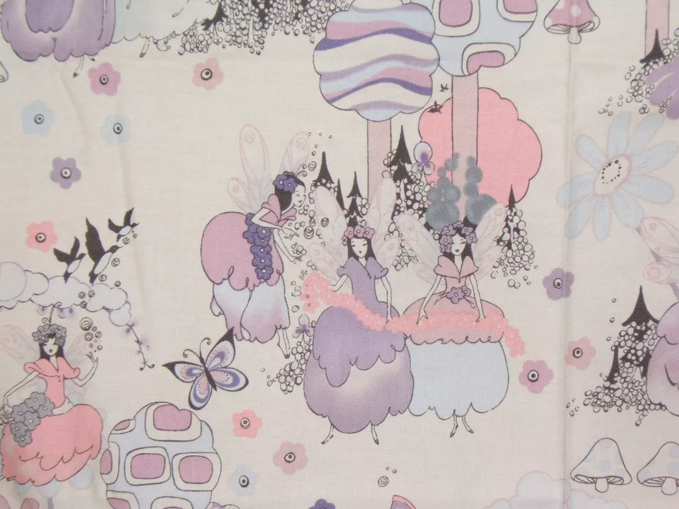 Alexander Henry Fabrics, Sprites of Tillibrook, Vintage, BTY, Clr Lavender Multi - Image 4 of 4