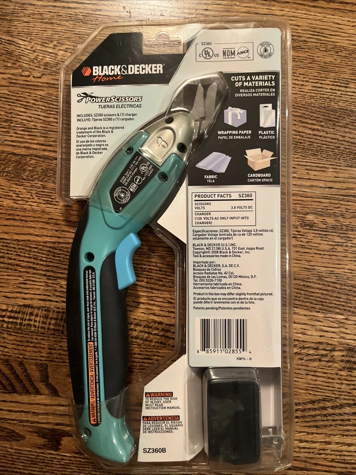 Black & Decker Home-New Power Scissors Green Cordless Rechargeable SZ360B-CA - Image 3 of 4