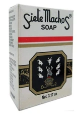 3 pack: Siete Machos Soap / Net: 3.17oz each = 9.51oz total