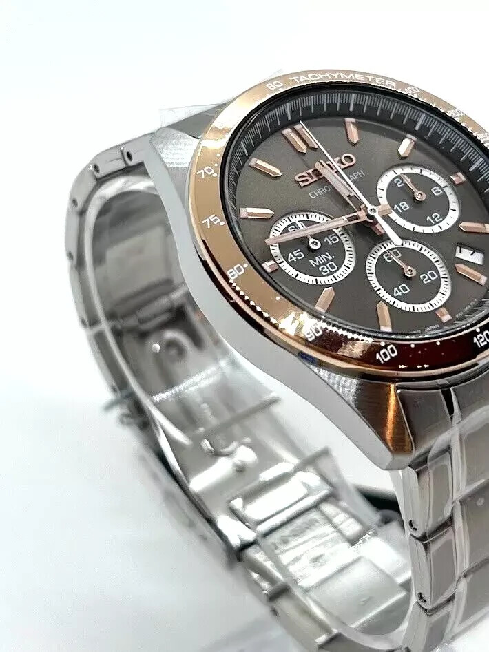 SEIKO SELECTION SBTR026 Watch Men's Chronograph Pink Gold