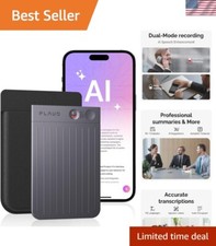 AI Voice Recorder 64GB Compact with App Control for Meetings Lectures Calls