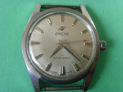 Vintage ENICAR 17J Mechanical Manual Used Watch