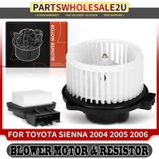 2x New Front HVAC Blower Motor Resistor Kit for Toyota Sienna 2004-2006 w/ Wheel