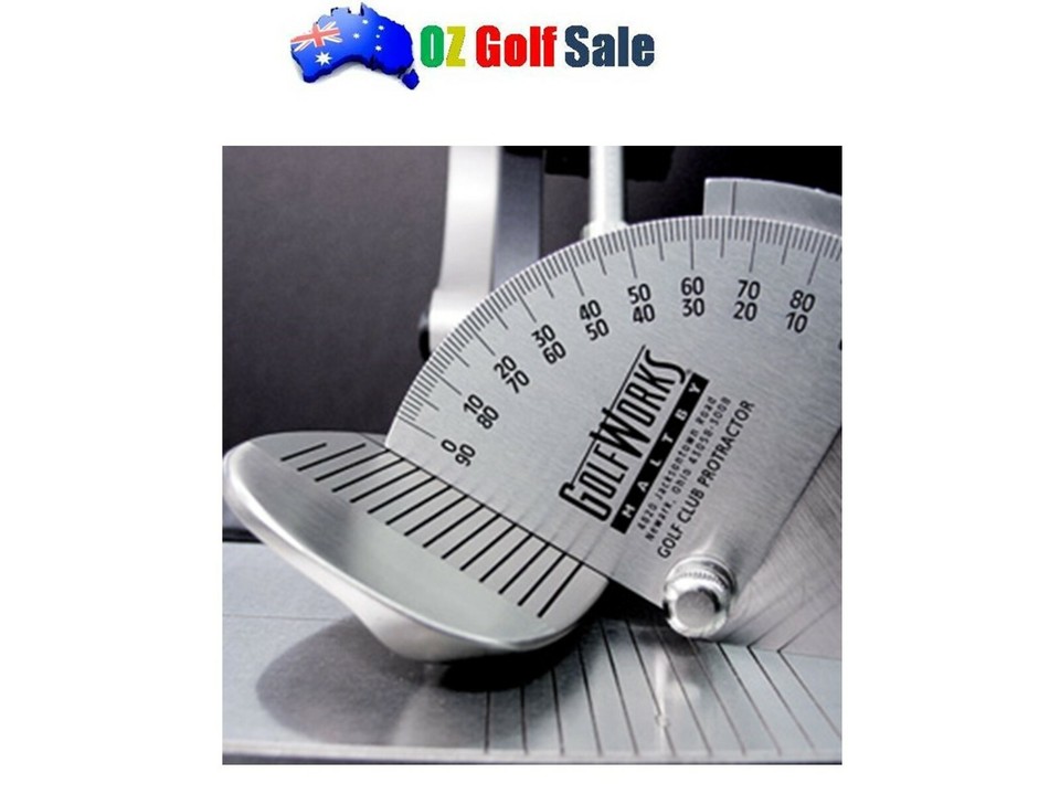 Golf Club Loft and Lie Angle Protractor Quickly Measures Irons, Woods
