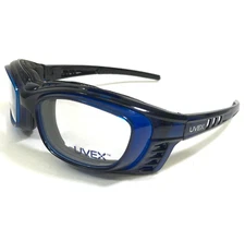 uvex by Honeywell Safety Goggles Eyeglasses Frames SW09 07 Blue Z87-2+ 56-21-127