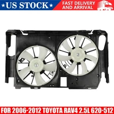 Engine Dual Radiator Cooling Fan Assembly For 2006-2012 Toyota RAV4 2.4L 2.5L