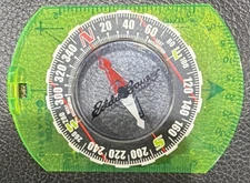 Eddie Bauer Brunton Classic compass with string lanyard hunting hiking biking