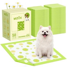 MIZOK Puppy Pads 22"x22", Dog Pee Pads 6Layer Super Absorbent LeakProof, Da...