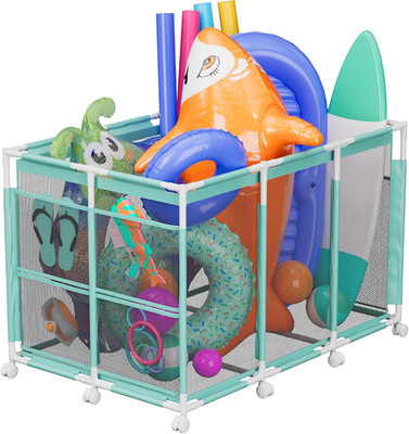 POOLHOUR Pool Float Storage   Outdoor Pool Toy Storage Organizer for Pool Noodle