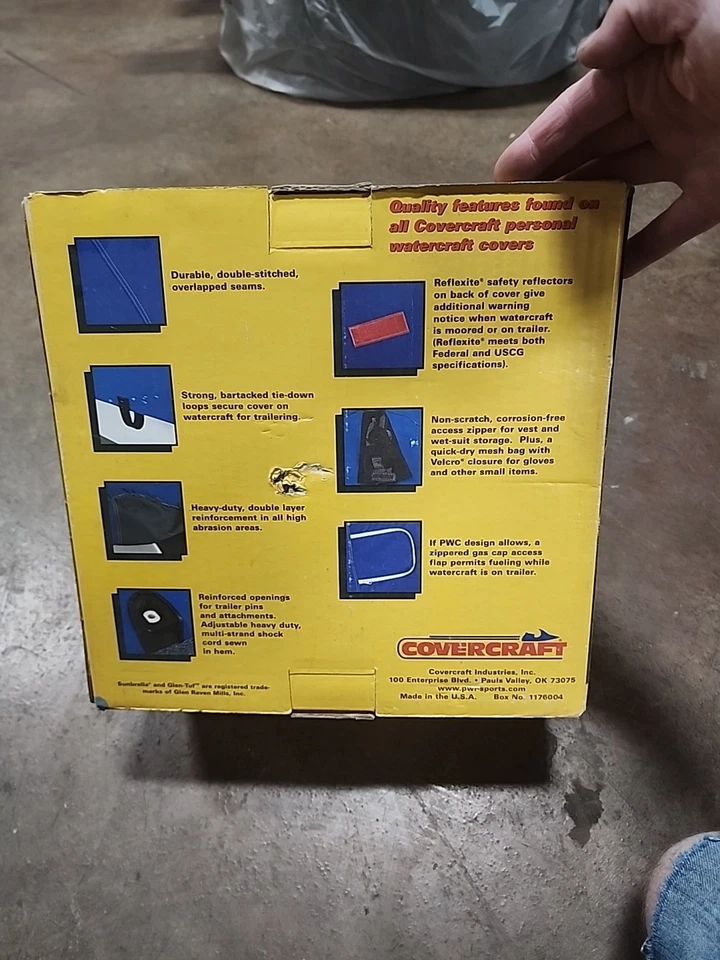 Cubierta personalizada para embarcación personal 1994-1995 tigre tiburón barracuda Foto 3 de 4