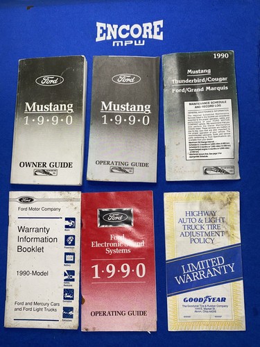 1990 Ford Mustang Owners Manual Electronics Warranty Operating Maintenance Books - Bild 2 von 10
