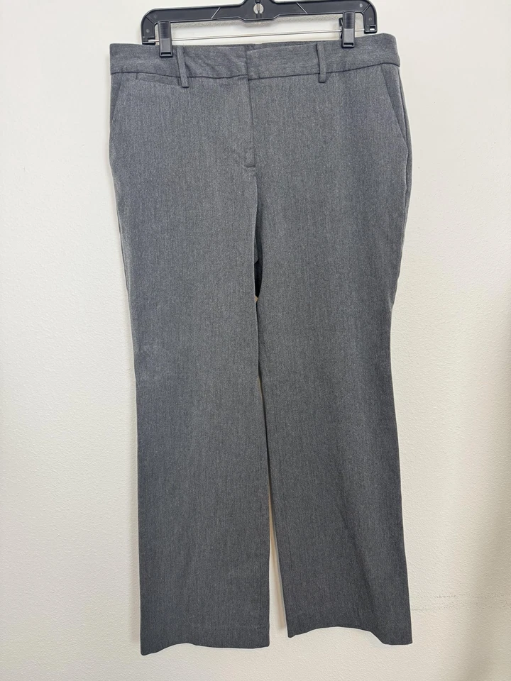 Pantalones Talbots Mujer 12P Gris Carbón Brezo Apenas Bota Pequeño Vestido de Trabajo Foto 2 de 4